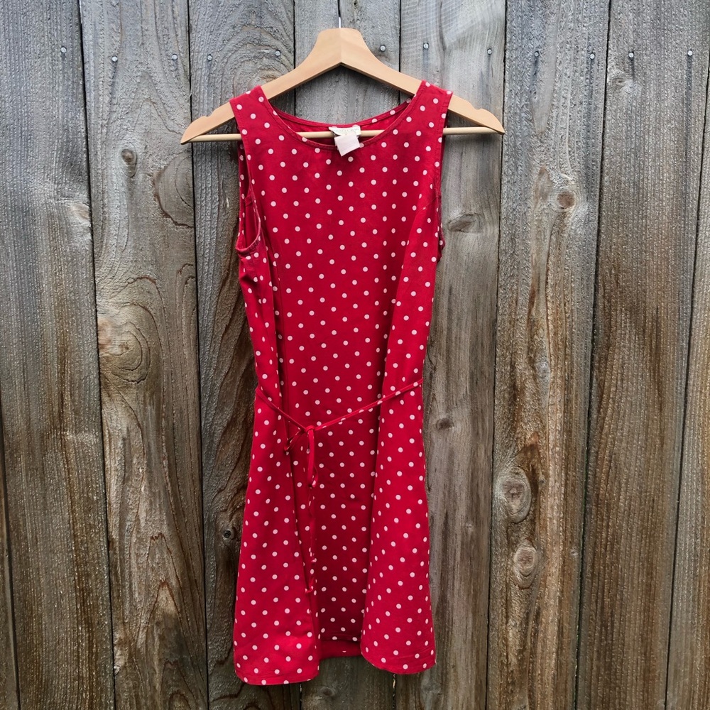 Vintage 90’s Red Polka Dot Dress